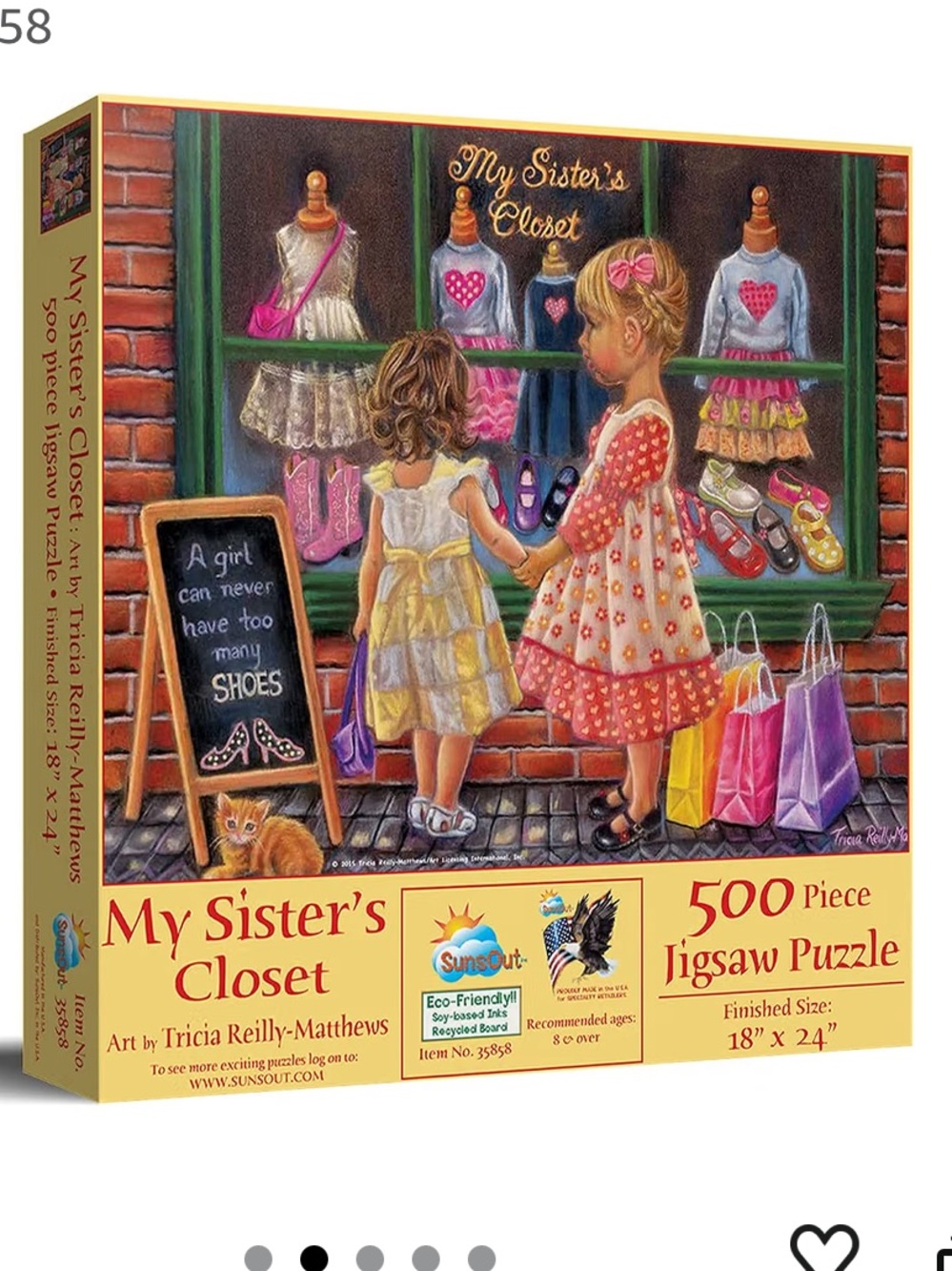 Jigsaw Puzzle My Sisters Closet 500 Piece